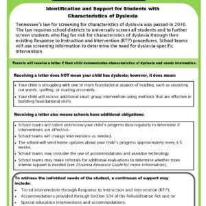 Dyslexia Parent Guide image