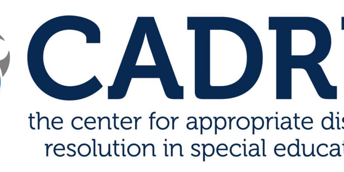 The Center for Appropriate Dispute Resolution in Special Education (CADRE) logo