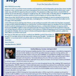 STEP Ahead Newsletter Fall Edition Cover image