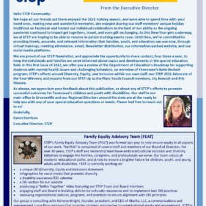 STEP Ahead Newsletter Winter 2022 Cover Image