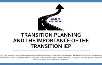 WAZE Transition Planning and the IEP image
