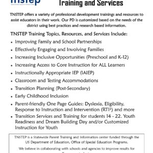 Training and Services Offered image