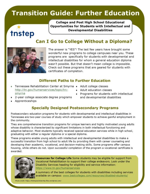 Transition Guide Further Education image