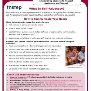 Transition Guide Self Advocacy image