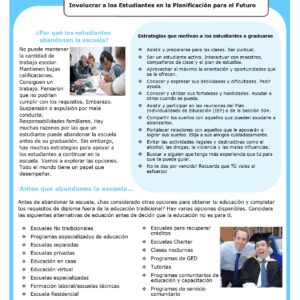 Transition Guide Dropout Prevention - SPANISH image