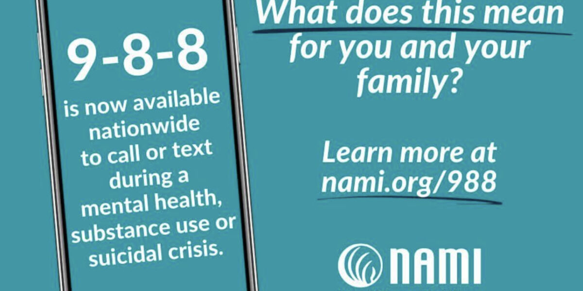 NAMI 988 crisis number image