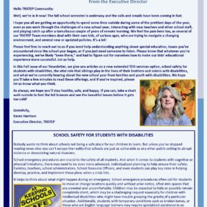 STEP Ahead Fall Newsletter cover image