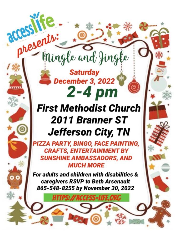 Access-Life Christmas Jingle and Mingle in East TN flyer