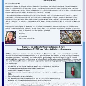 STEP Ahead Winter Newsletter 2023 Spanish