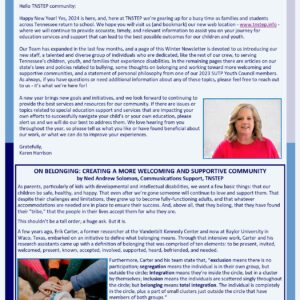 STEP Ahead Newsletter Winter Edition Cover
