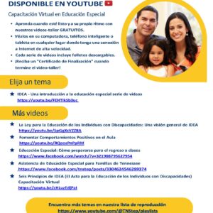 On Demand YouTube Video Series SPANISH sheet image