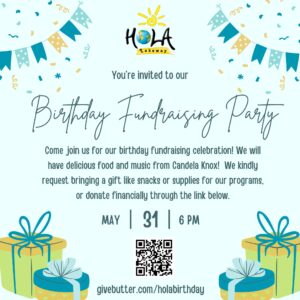 Birthday Fundraising Party invitation