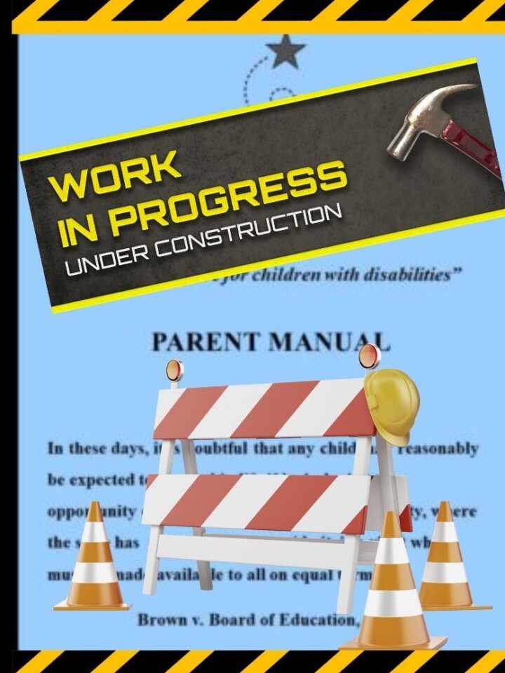 Parent Manual Under Construction - Title Page