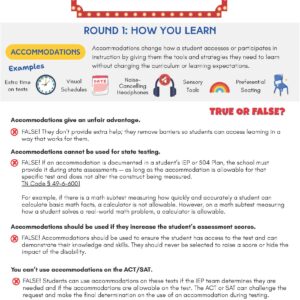 Accommodations and Modifications MythBusters Guide image