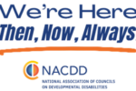 We're Here - Then, Now, Always NACDD logo 2026