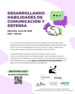 Desarrollando Habilidades de Comunicación y Defensa flyer