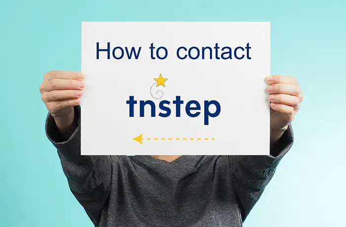 Graphic of how to contact TNSTEP