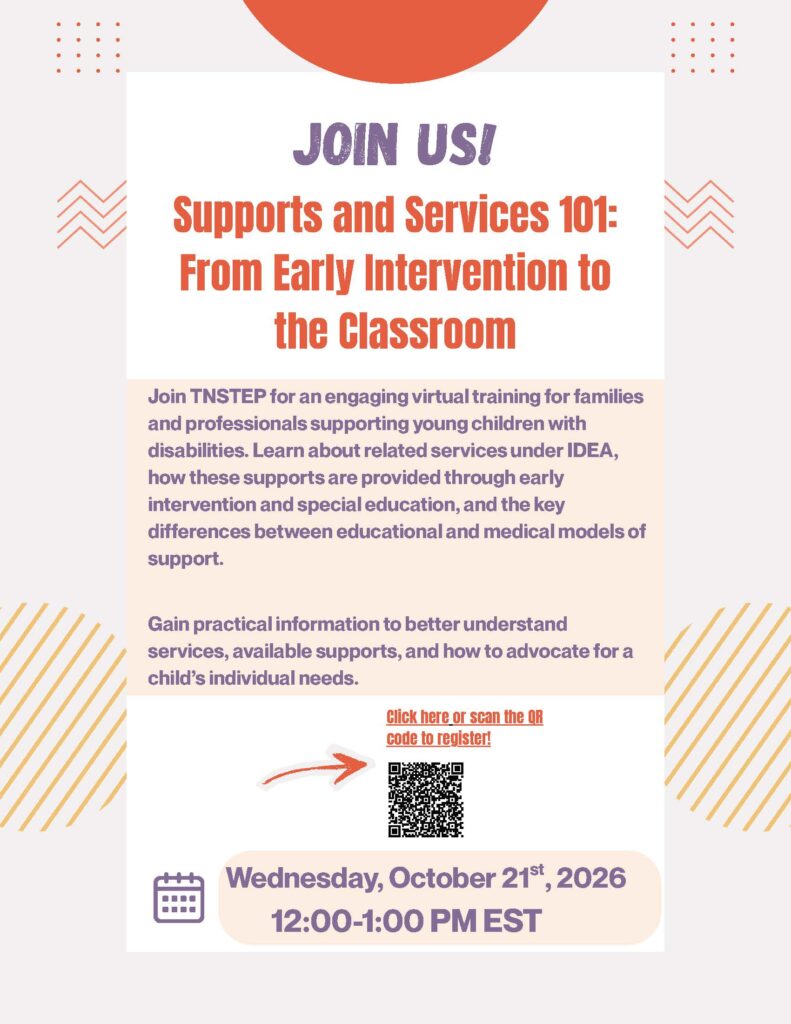 Support and Services 101 From Early Intervention to the Classroom flyer
